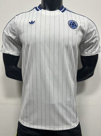 Colombia 2026 White/Gray Vertical Stripes Jersey