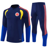 Columbia 26/27 Sapphire Blue/Navy with Red Stripes Training Tracksuit Set