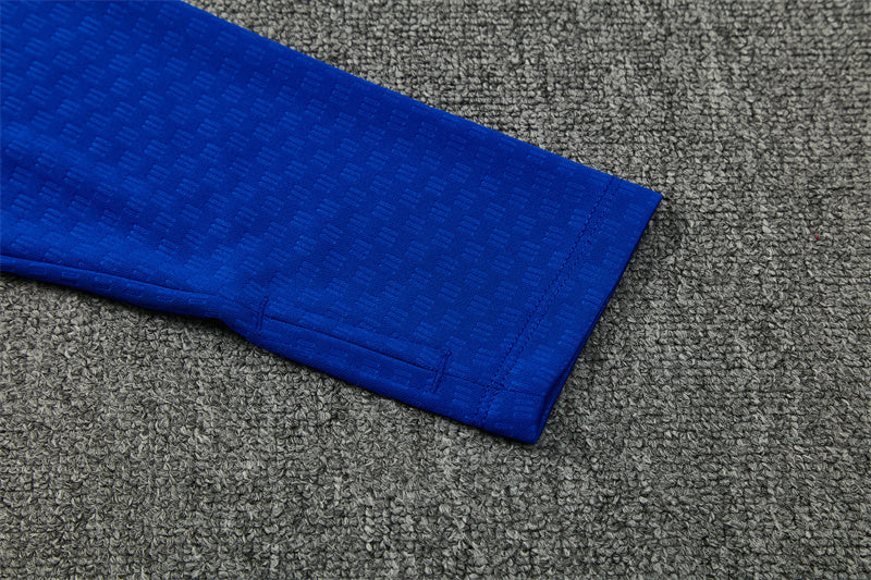 Columbia 26/27 Sapphire Blue/Navy with Red Stripes Training Tracksuit Set