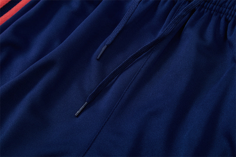 Columbia 26/27 Sapphire Blue/Navy with Red Stripes Training Tracksuit Set