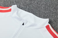 Columbia 26/27 White/Royal Blue with Red Stripes Training Tracksuit Set