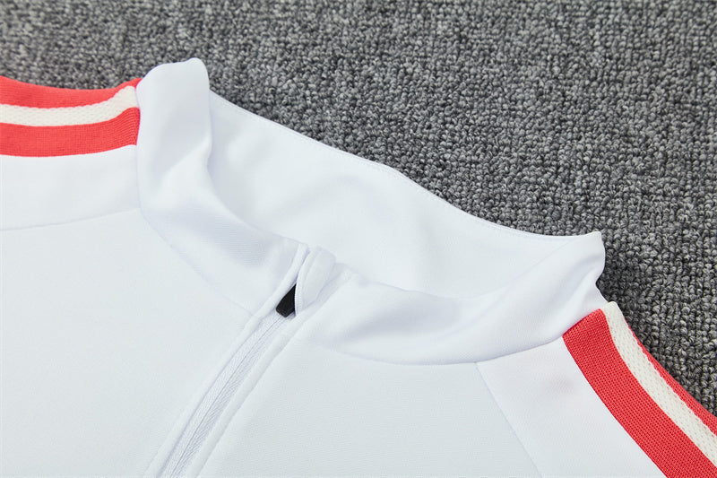 Columbia 26/27 White/Royal Blue with Red Stripes Training Tracksuit Set