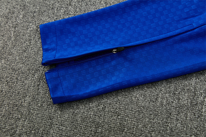 Columbia 26/27 White/Royal Blue with Red Stripes Training Tracksuit Set