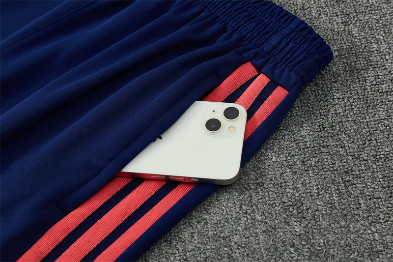 Columbia 26/27 White/Royal Blue with Red Stripes Training Tracksuit Set