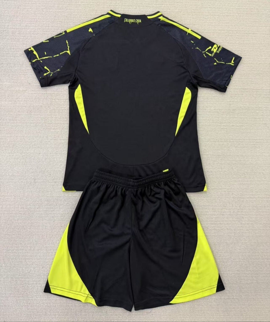 Columbus Crew 25/26 Black/Yellow Kids Jersey Set