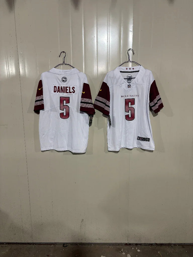 Commanders 25/26 Daniels #5 White Game Kids Jersey