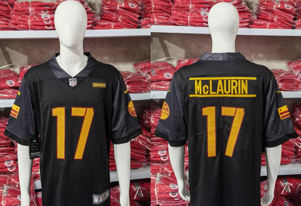 Commanders 25/26 McLaurin #17 Black NFL Jersey