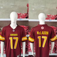 Commanders 25/26 McLaurin #17 Burgundy NFL Jersey