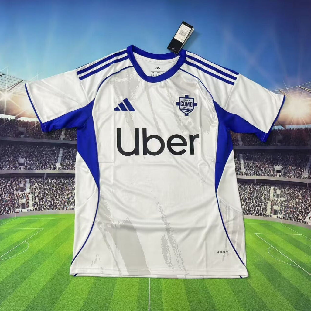 Como 25/26 White/Blue Away Jersey