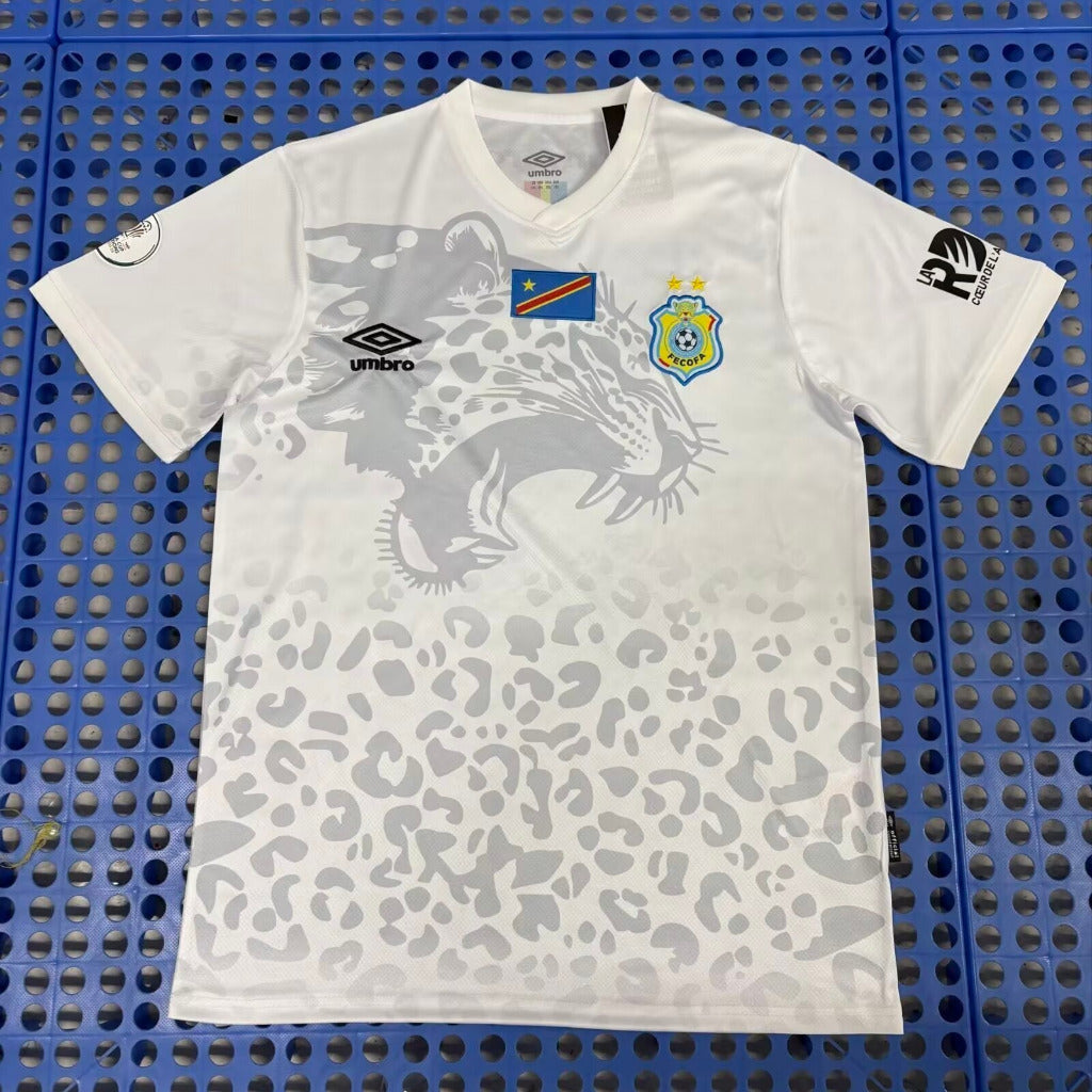 Congo 25/26 White Grey Leopard Concept Home Jersey