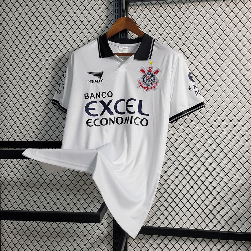 Corinthians 1997 Retro Version White Home Jersey