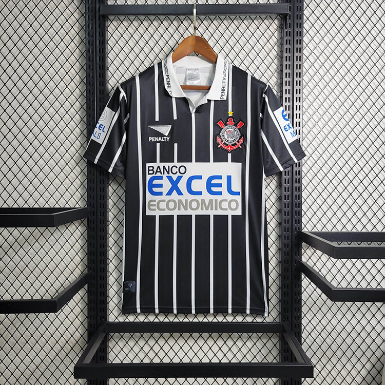 Corinthians 1997 Vintage Retro Black Away Jersey