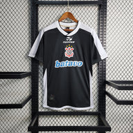 Corinthians 2000 Retro Version Black/White Away Jersey