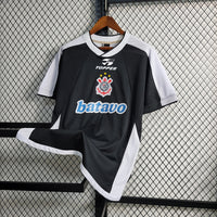 Corinthians 2000 Retro Version Black/White Away Jersey