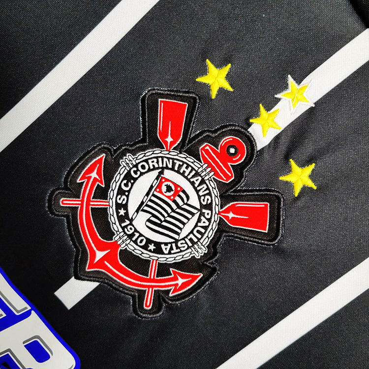 Corinthians 2004 Retro Version Black Away Jersey