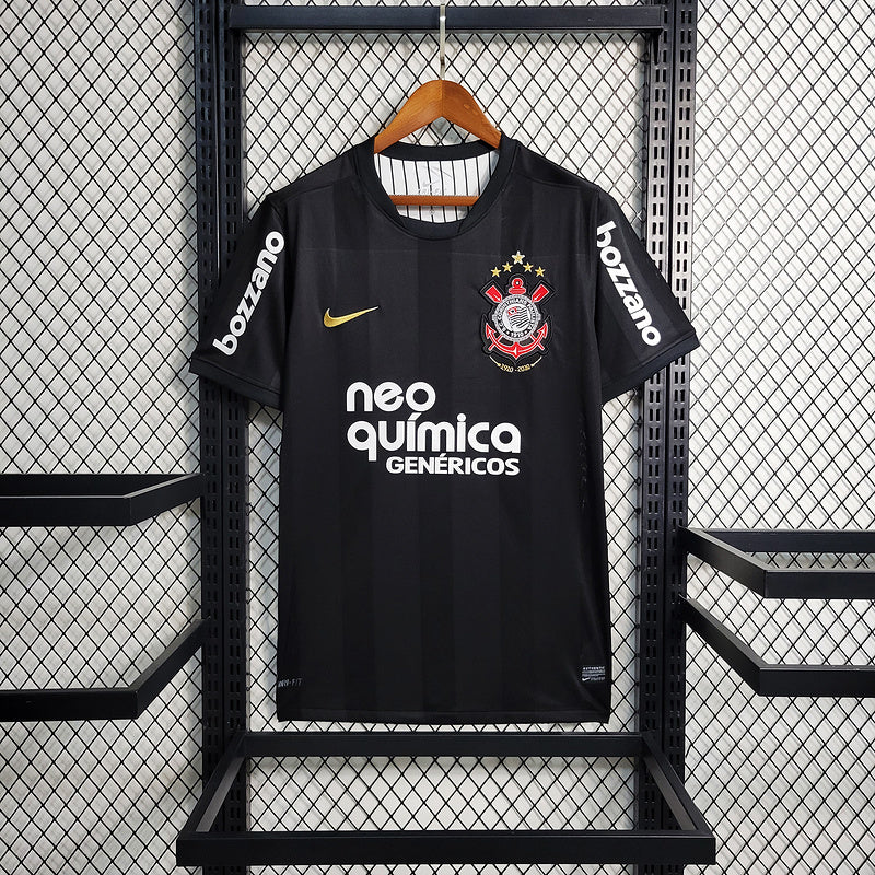 Corinthians 2010 Vintage Retro Black Away Jersey