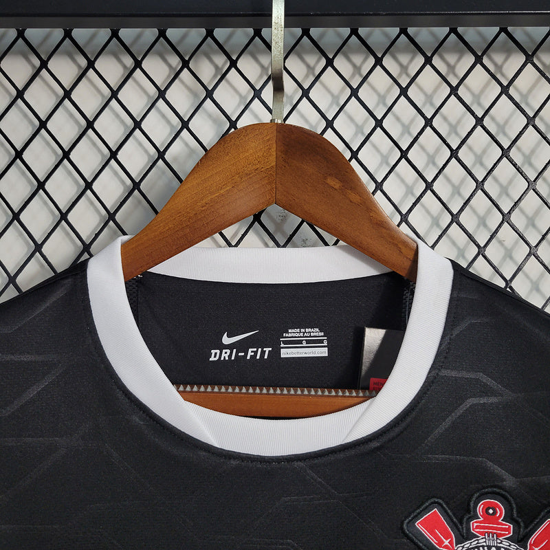 Corinthians 2012 Retro Version Black Away Jersey