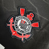 Corinthians 2012 Retro Version Black Away Jersey