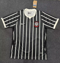 Corinthians 26/27 Black/White Stripes Away Jersey