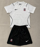 Corinthians 26/27 White/Black Home Kids Jersey Set