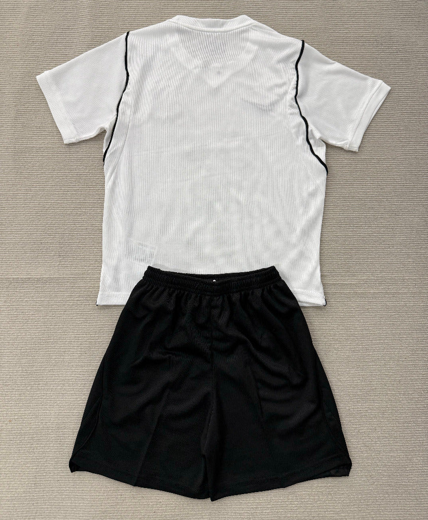 Corinthians 26/27 White/Black Home Kids Jersey Set