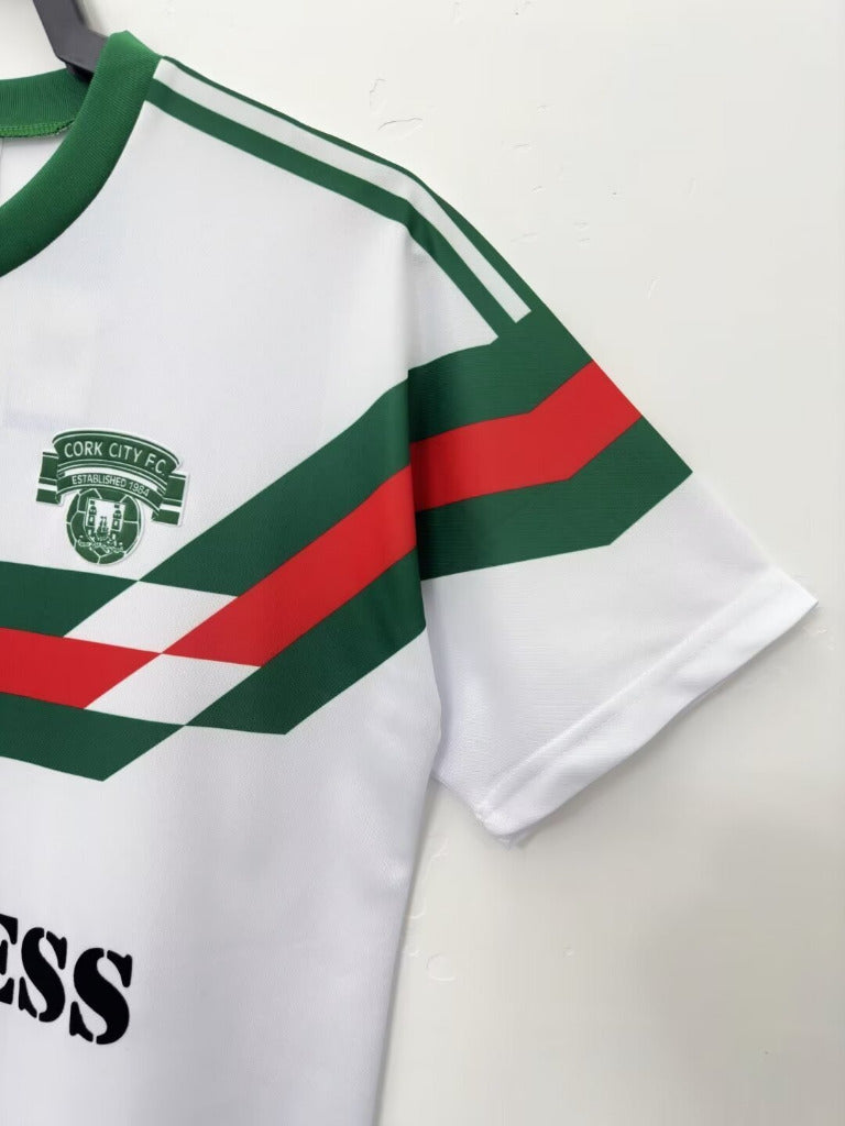 Cork City 1988/89 Retro White/Green Home Jersey