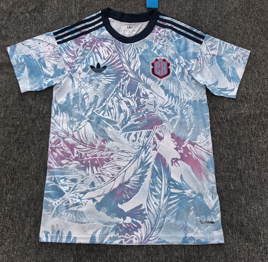 Costa Rica 2026 Blue/Lavender Floral Away Jersey