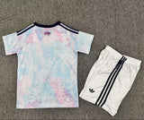 Costa Rica 2026 Light Blue/Pink Away Kids Jersey Set