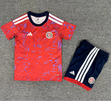 Costa Rica 2026 Red/White/Navy Home Kids Jersey Set