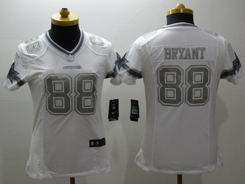 Cowboys 2021/22 Bryant #88 White/Gray Women NFL Jersey