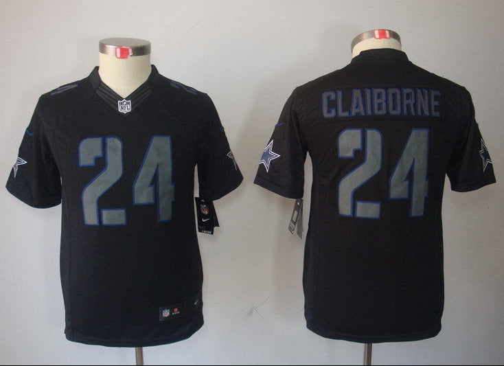 Cowboys 2021/22 Claiborne #24 Black/Gray Women NFL Jersey