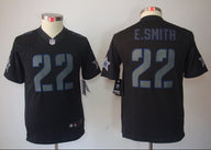 Cowboys 2021/22 E.Smith #22 Black/Gray Women NFL Jersey