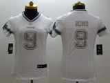 Cowboys 2021/22 Romo #9 White/Gray Women NFL Jersey