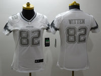 Cowboys 2021/22 Witten #82 White/Gray Women NFL Jersey