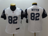Cowboys 2021/22 Witten #82 White/Navy Women NFL Jersey