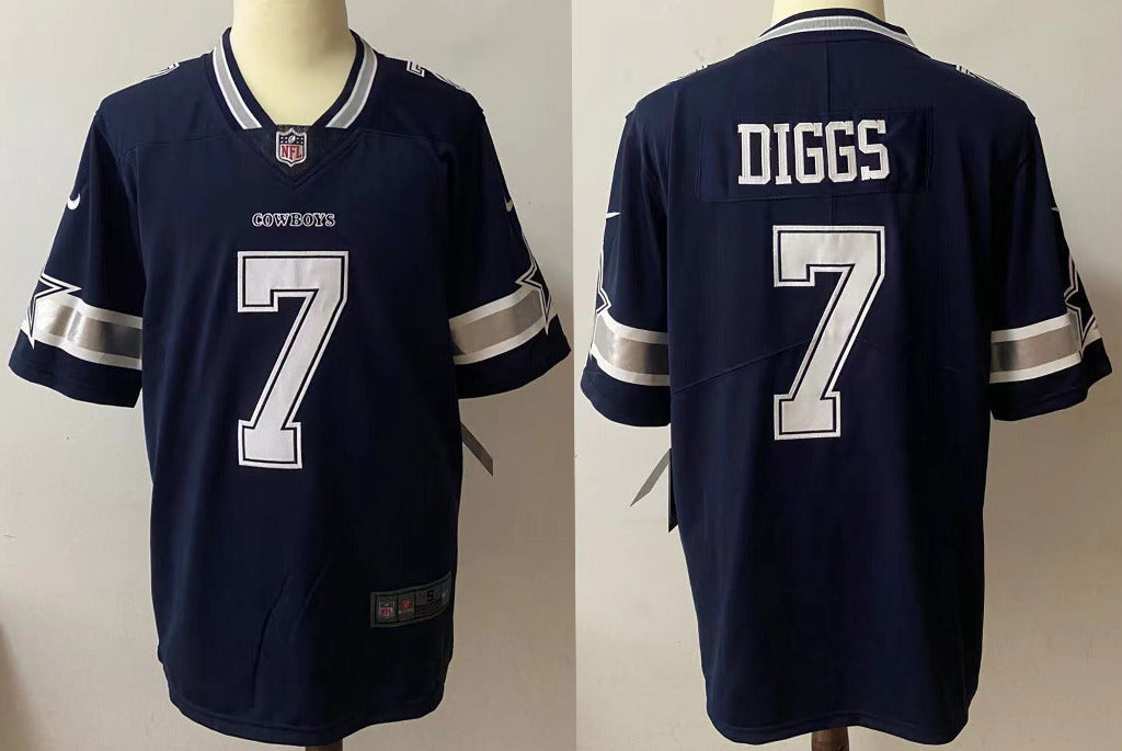 Cowboys 2022/23 Diggs #7 Navy NFL Game Jersey