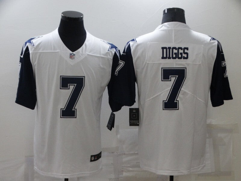 Cowboys 2022/23 Diggs #7 Whit/Navy NFL Game Jersey