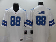 Cowboys 2022/23 Lamb #88 White NFL Game Jersey