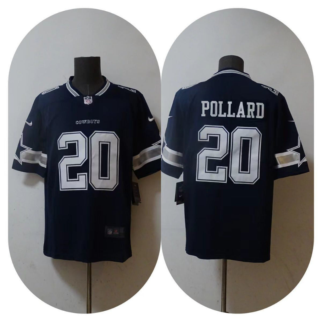 Cowboys 2022/23 Pollard #20 Navy NFL Game Jersey