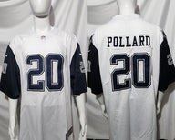 Cowboys 2022/23 Pollard #20 White/Navy NFL Game Jersey