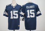 Cowboys 2023/24 Elliott #15 Navy NFL Game Jersey