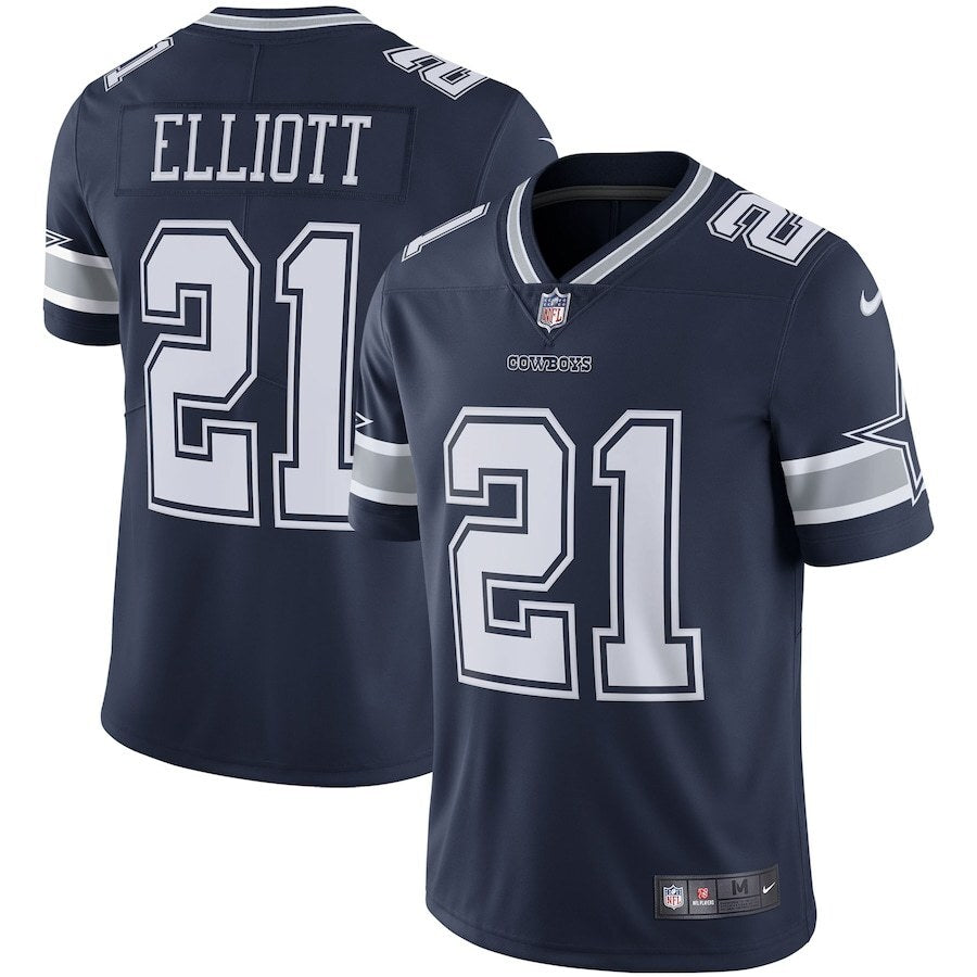 Cowboys 2023/24 Elliott #21 Navy NFL Game Jersey