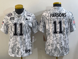 Cowboys 24/25 Parsons #11 Arctic Camo Women NFL Jersey