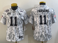 Cowboys 24/25 Parsons #11 Arctic Camo Women NFL Jersey