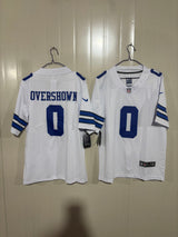 Cowboys 25/26 Overshown #0 White NFL Game Jersey