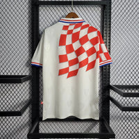 Croacia 1998 Retro White/Red Home Jersey