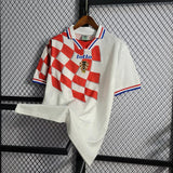 Croacia 1998 Retro White/Red Home Jersey