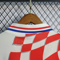 Croacia 1998 Retro White/Red Home Jersey