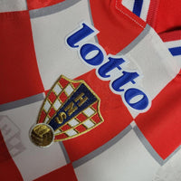 Croacia 1998 Retro White/Red Home Jersey