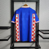 Croacia 1998 Vintage Retro Blue Away Jersey